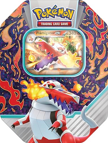 Asmodee - Pokémon - Pokébox Evolutions de Paldéa : Flâmigator-ex - Jeux de société - Jeux de Cartes à Jouer et à Collectionner - A partir de 6 Ans - 1...