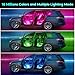 Winzwon Led Lights for Car Accessories Interior, Valentines Day Gifts for Him Her Men Women Teen Boys Girls, APP Control with USB Port Color Change Lights for Truck Decor