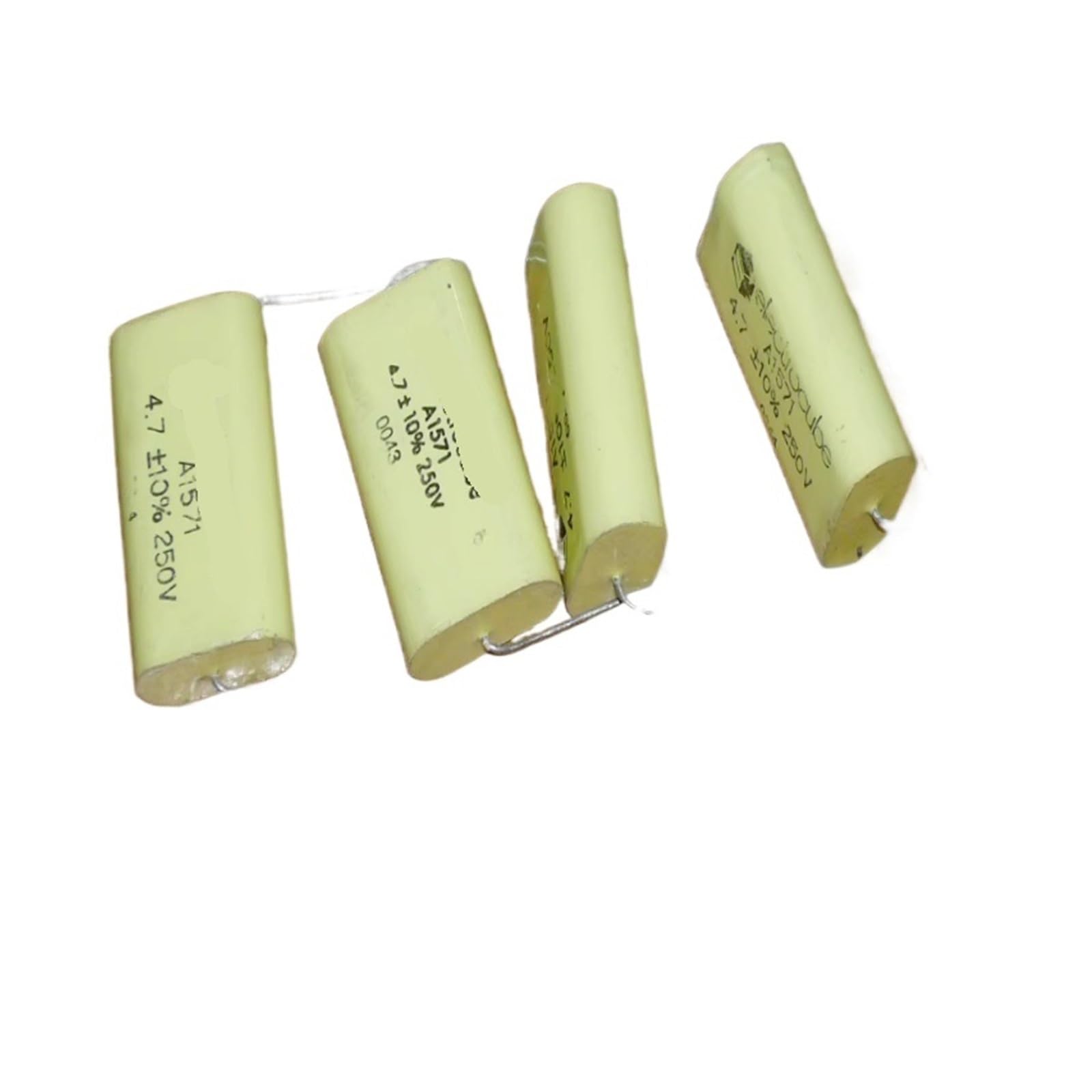 BALYDLUL 2pcs 4.7UF 250V Divided Polarized Capacitor