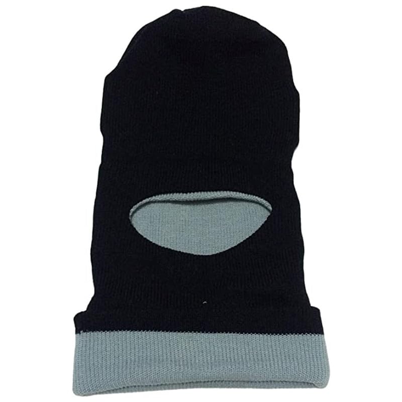 Men Winter Warm Woolen Monkey Cap (Black)-image-47