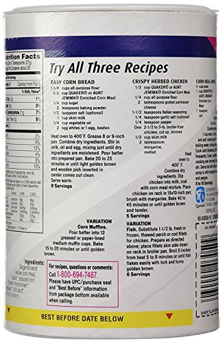 Quaker Yellow Corn Meal 680g