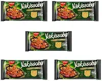 Kit 5 Macarrao Instantâneo Para Yakissoba Nissin 500g