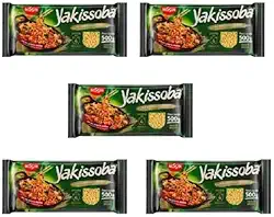 Kit 5 Macarrao Instantâneo Para Yakissoba Nissin 500g