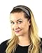 LUX ACCESSORIES Black White Lace Stretch Headband Set