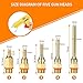 Chanseon 150 watts Industrial Hot Melt Glue Gun US Plug with 10 Pcs Glue Sticks Adjustable Temperature 5 Copper Nozzles for DIY Crafts and Quick Repairs