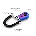 Ruconla Pet Training Clicker with 6 Pack for Dogs/Cats/Horses/Birds or Other Animals - Clickers with Strap for Training