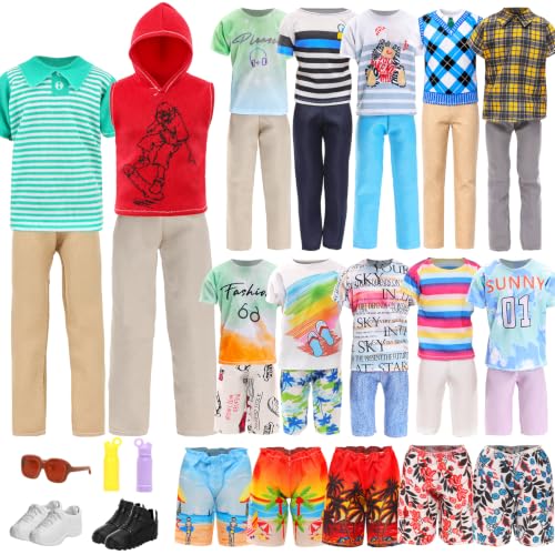 Lot 16 Pcs Doll Clothes and Accories for 12 Inch Boy Doll Outfit - image 9