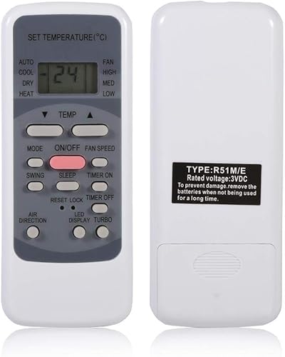 Control remoto universal de aire acondicionado con reloj y temporizador incorporados, control remoto de aire acondicionado de repuesto general para