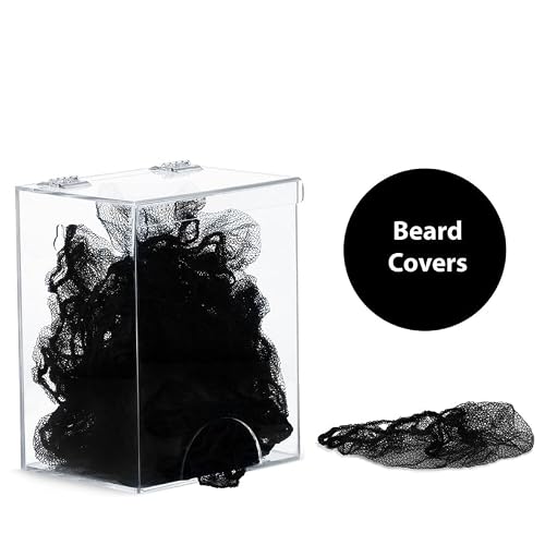 Inevibe Hairnet Dispenser and Glove Holder, Universal Acrylic Storage for Beard Covers, Safety Glasses, Face Masks, Shoe Covers, Earplugs - Wall Mount or Countertop In Medical, Restaurant, Home