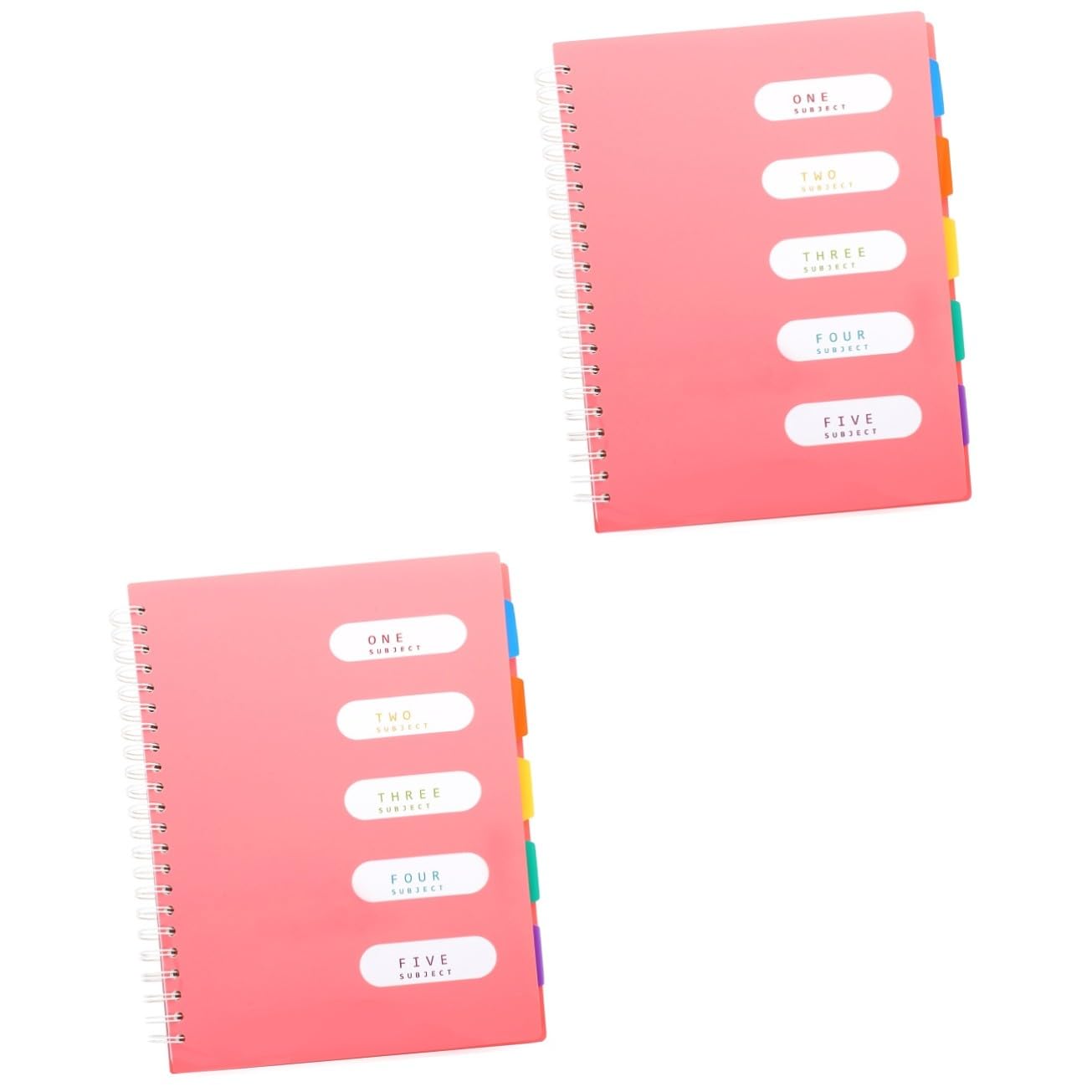 2 Pezzi Notebook Spirale Pagine Righe Taccuino Pratico Multiuso per Ufficio Scuola e Studenti Formato Portatile Leggero e Resistente