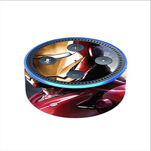 Skin Decal Vinyl Wrap for Amazon Echo Dot 2 (2nd Generation) / Ironman