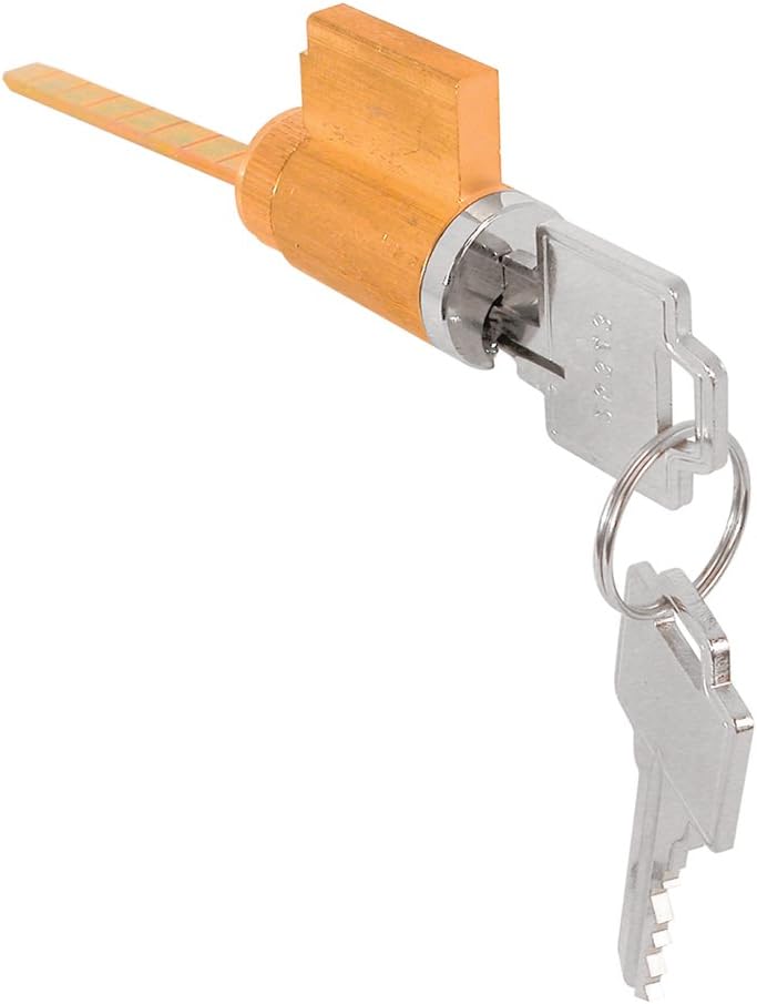 Prime-Line E 2107 Kwikset, Weiser and Weslock Sliding Door Cylinder Lock, Steel (Single Pack)