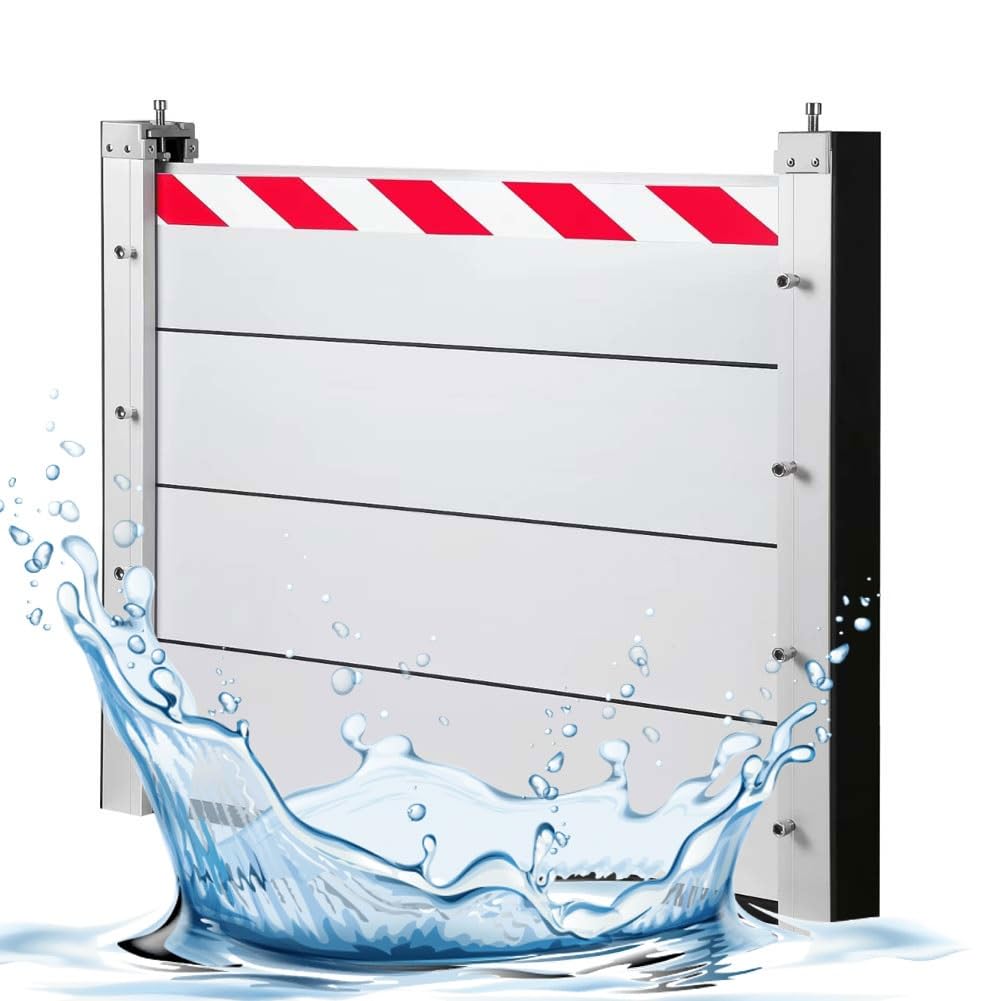 Überflutungsschutz Keller Hochwasserschutz Barriere Garagentor Hochwasserschutz Barriere Kellerfenster Wiederverwendbare Hochwasserschutzbarriere Aus Aluminium YQISHI(50x80cm)