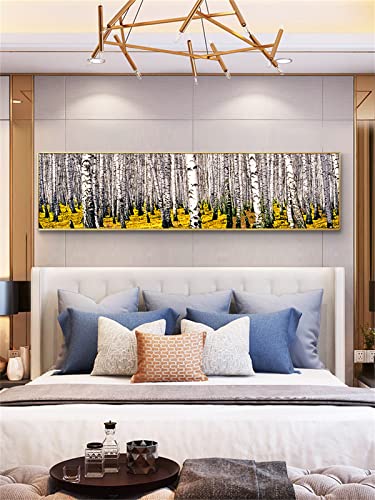 Strass Perle Art Arbre Contre le Stress | Broderie Diamant 5D Kit Complet Géant 60x180cm