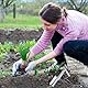 Zwiebelpflanzer Garten, Blumenzwiebel Pflanzwerkzeug, Zwiebelpflanzer mit Stiel, Garten-Handschaufel zum Graben und Entfernen von Unkraut