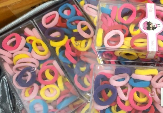 Miniatura 7 de Gomas elásticas para el cabello que no Provoca daños, paquete de 100 unidades multicolor