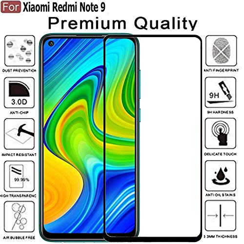 Image of DD SON (Black 11D Tempered Glass for Samsung, Redmi etc (Q-Redmi Note 9)