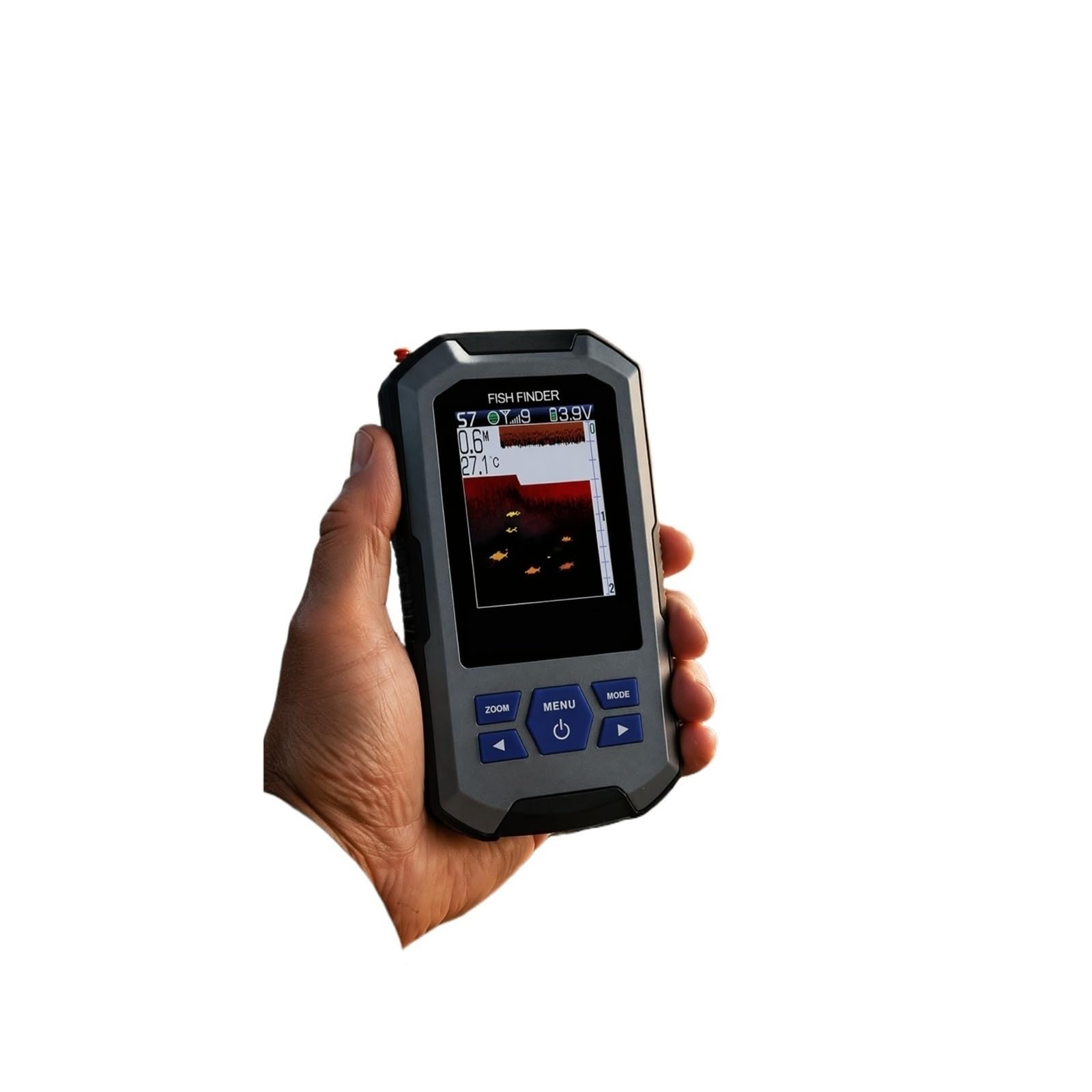 Sensore sonar LCD a colori wireless portatile per ecoscandaglio, portata 200 m, profondità 45,Alta definizione