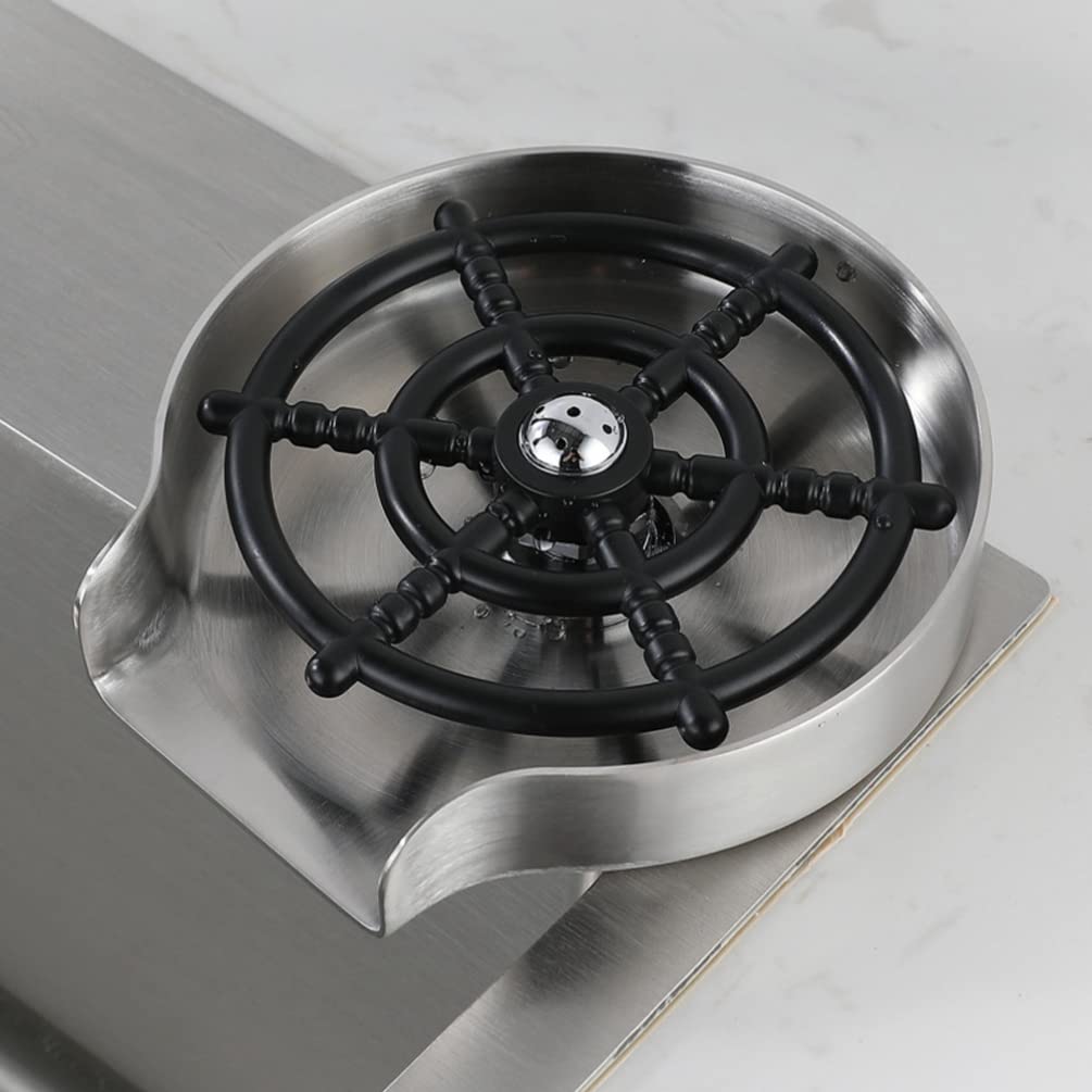 Sciacquatrice per Vetro Rubinetto per Cucina Lavabiberon Detergente per biberon Lavello da Cucina Dispositivo di Lavaggio Automatico Accessori per Barre Acciaio Inossidabile