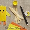 Magicfly 1000pcs Popsicle Sticks, Natural Wooden Food Grade Craft Sticks, 4-1/2 Inch Great Bulk Ice Cream Sticks for Craft Project, Home Decoration #4