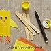 Magicfly 1000pcs Popsicle Sticks, Natural Wooden Food Grade Craft Sticks, 4-1/2 Inch Great Bulk Ice Cream Sticks for Craft Project, Home Decoration