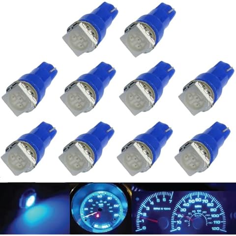 Jtech LED Blue Instrument Panel Dash Light Bulb Cover