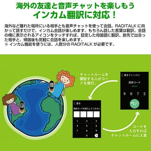Amazon.co.jp: RADITALK ラジトーク AI翻訳機/NETラジオ S601 : 楽器