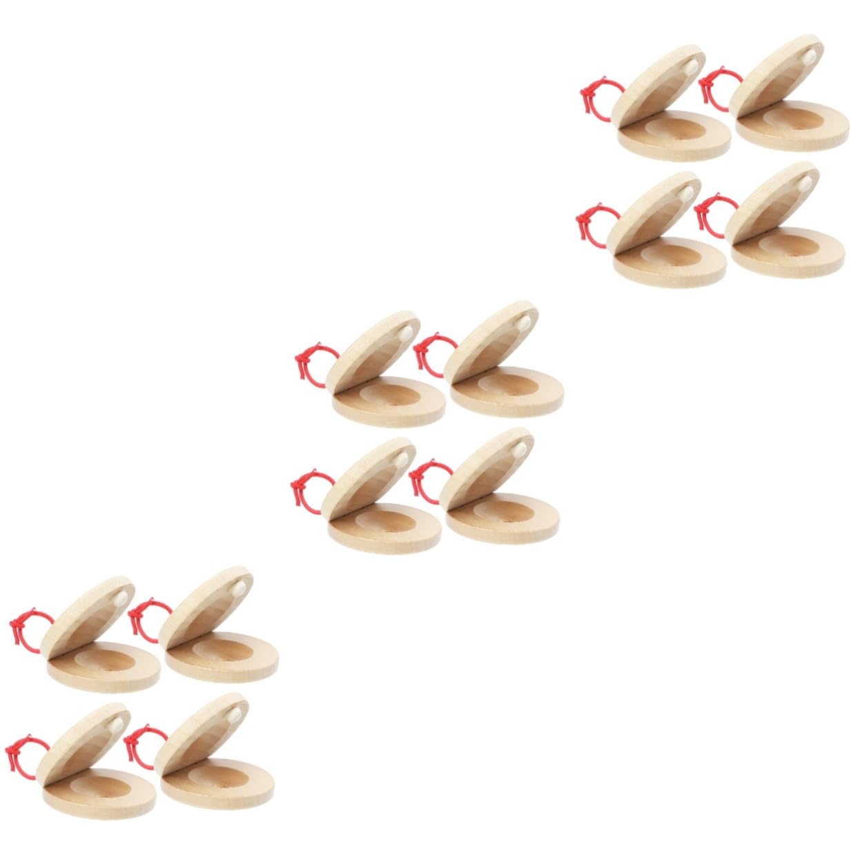 GALPADA 3sets Castanet Musical Education for Safe and Percussion Instrument for Rhythm Development Easy to Carry for Outdoor Fun 4pcs*3