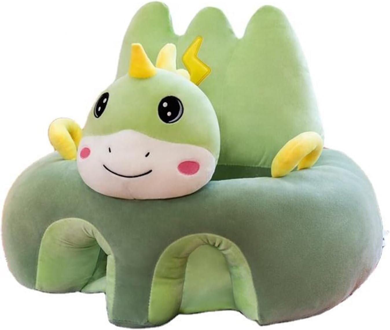 Siège De Soutien Pour Bébé Siège En Peluche Remplie De Coton Mignon De Dessin Animé Coussin Canapé Assis Bébé Pour S'asseoir Cadeaux De Chaise Assise Pour Enfant (Dinosaure)
