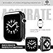 top4cus 42mm Cover Soft TPU Anti-Scratch Lightweight 42mm Iwatch Case All-Around Screen Protector, Optional Cases Compatible with Apple Watch Series 10/9/8/7/6/SE/SE2/5/4/3/2/1 -Black