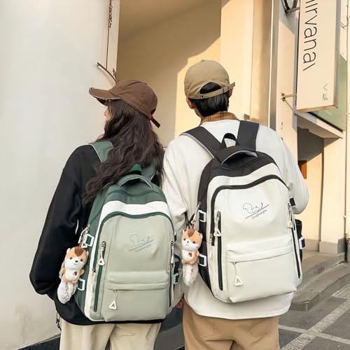 Teclado Kawaii Backpack with Cute Accessory 16.9 Inch Bookbags Lightweight Casual Travel Daypacks (Black)2