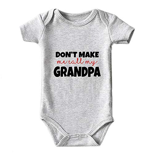 Image of shlrzy Don't Make Me Call Grandpa Baby Boy Clothes Unisex Baby Girl Bodysuits
