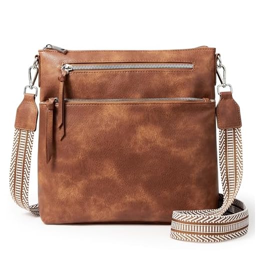 KALIDI Veganes Leder Handtasche Damen Groß Umhängetasche Damen Mittelgroß mit Verstellbarem Gurt Crossbody Bag für Schule Büro Arbeit Reisen Ausflug Einkauf