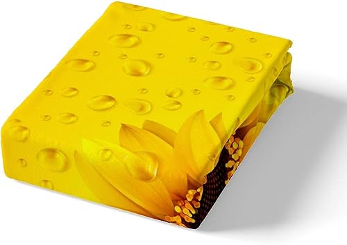 Miniatura 2 de Feelyou Juego de funda de edredón de girasol, estampado floral amarillo, funda de edredón de flores botánicas, funda de edredón suave y ligera, 1