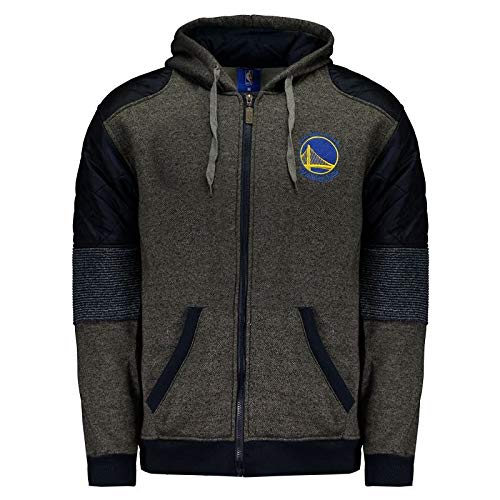 Jaqueta NBA Golden State Warriors Yarn Grafite e Azul