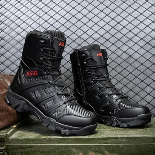 Men's outdoor tactical combat boots: suitable for mountaineering, hiking and backpacking trips. Designed specifically for tough military-style performance.2