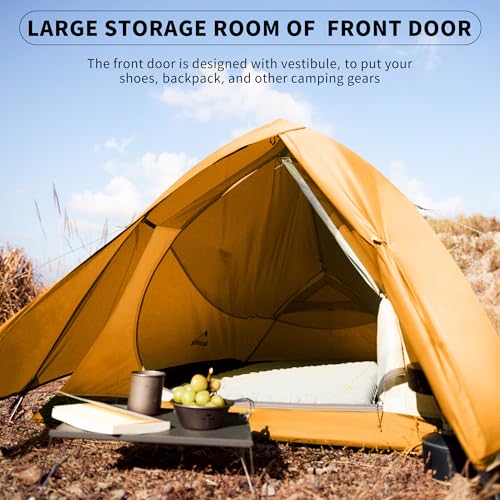 Naturehike Upgraded Cloud Up 2 Person Tent Backpacking Tent Camping Tents for 3 Season Lightweight Tents for Camping & Hiking image 3