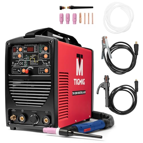 INIGTER WIG AC/DC DIGITAL SCHWEISSER MIG TM200DIGITALALU 200 AMP 60% ARBEITSZYKLUS - ZUM SCHWEISSEN ALLER METALLE  AUCH ALUMINIUM  - MICRO INVERTER TECHNOLOGY  IGBT  NEUER GENERATION