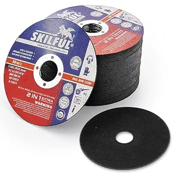 PEGATEC-SKILFUL Cut Off Wheels 50 Packs, 4 1/2 inch Ultra Thin Cutting Wheels Anti-Vibration Angle Grinder Cutting Discs for Metal and Stainless Steel Cutting (50)