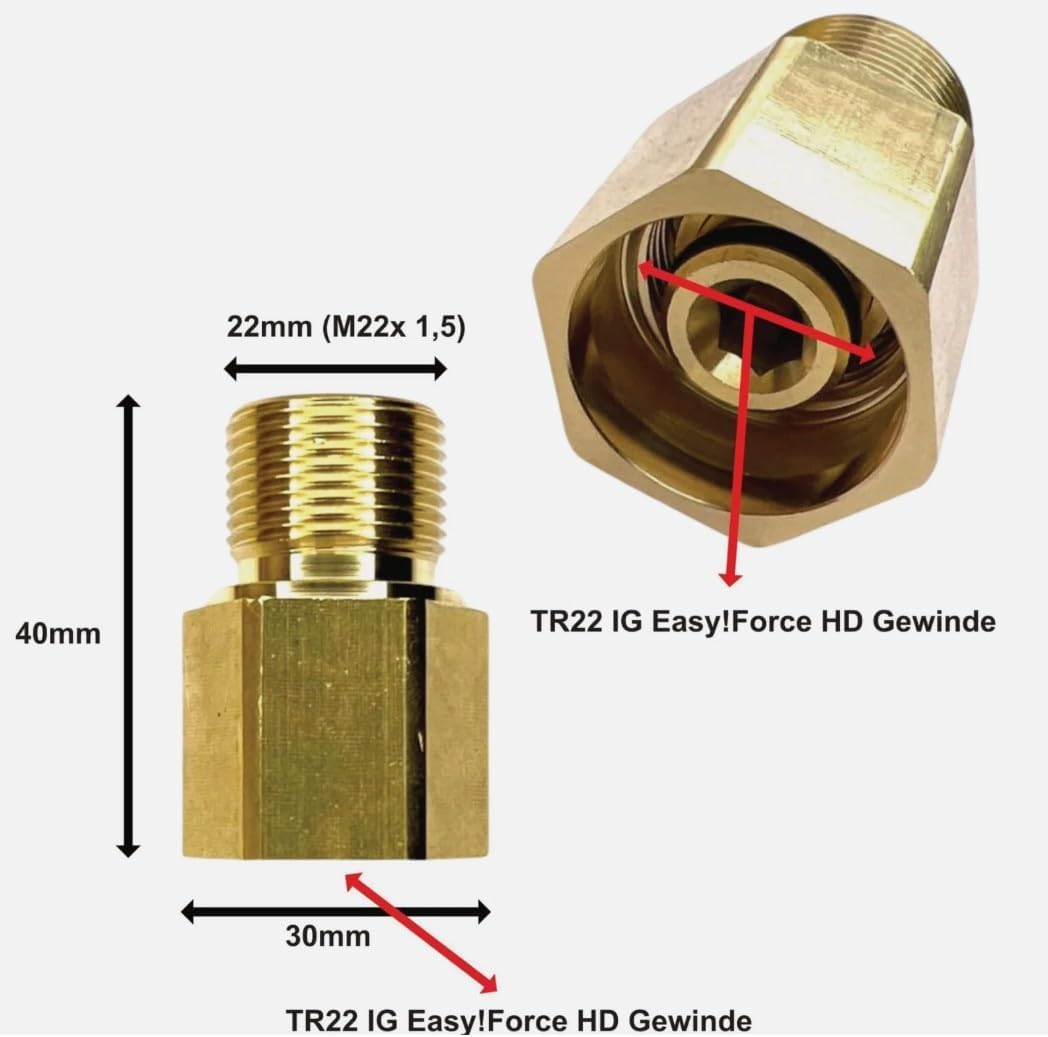 M&M Smartek Tubo ad alta pressione, 8 m, Easy Lock M22, per Kärcher HD/HDS
