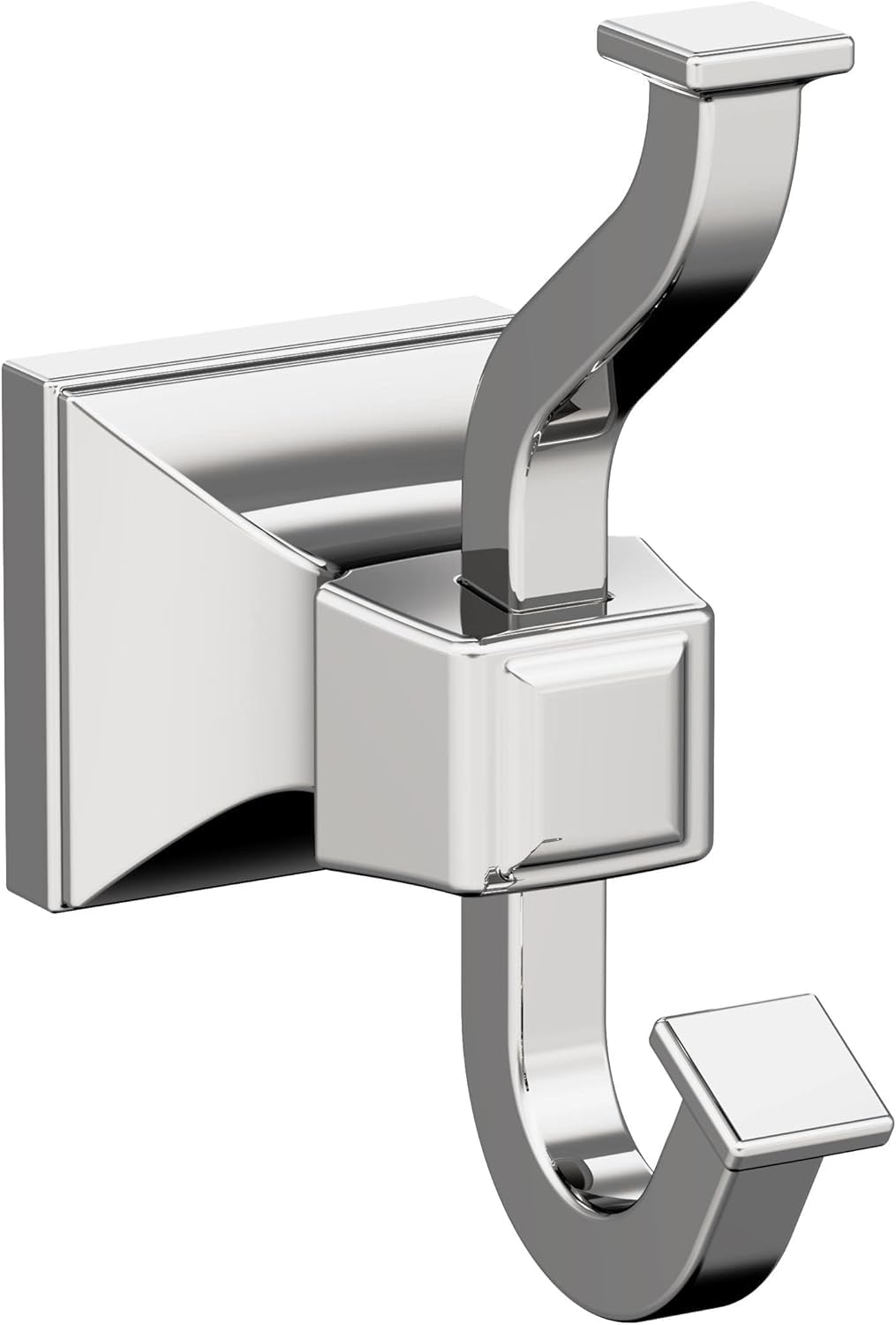 Amerock Mulholland Double Prong Chrome Wall-Mounted Hook