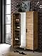 Schildmeyer Schuhschrank Hako 701639, Eiche Landhaus Dekor, 105,7 x 33,5 x 161,8 cm,
