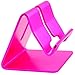Honsky Portable Universal Aluminum Desktop Desk Phone Holder - Hands Free Smart Cell Phone Stand, Tablet Display Cradle, Hot Pink