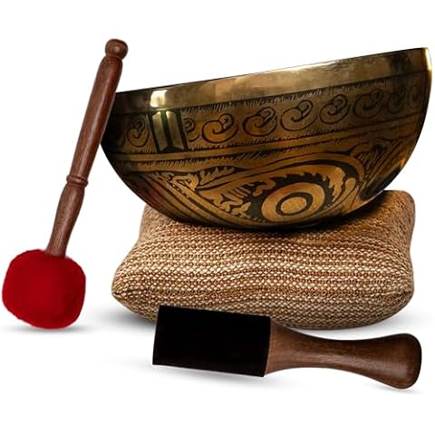 Ohm Store - Limited Edition 9” The Vortex Bowl - Authentic Handmade Tibetan Singing Bowl Large - Sound Bath Bowl Set for Yoga, Sound Therapy, Chakra Healing, Daily Meditation Cover