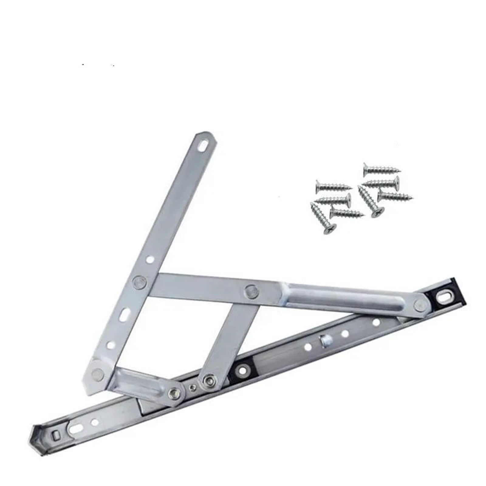 Bryske One Color 10Inch Aluminum Window Hinges, Heavy Duty Four-Bar Linkage Wind Brace For Casement Windows