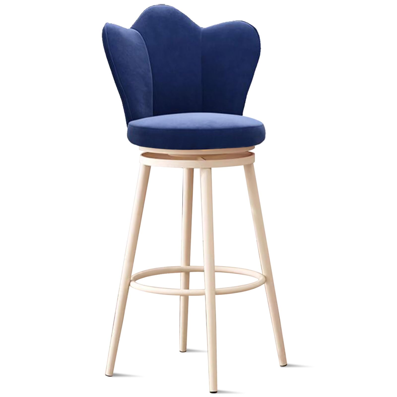 Chaise de bar pivotante 360 bleu pour soulager le dos durant les repas