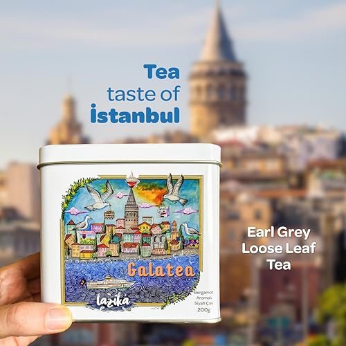 Image of Lazika Earl Grey Tea, Mothers Day Gift, 7.05 Oz Loose Leaf Tea, English Breakfast Tea