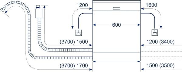Balay - Lavavajillas de libre instalación, 60 cm de ancho, ExtraSilencio, Acero antihuellas, 3VS5032IP - 3