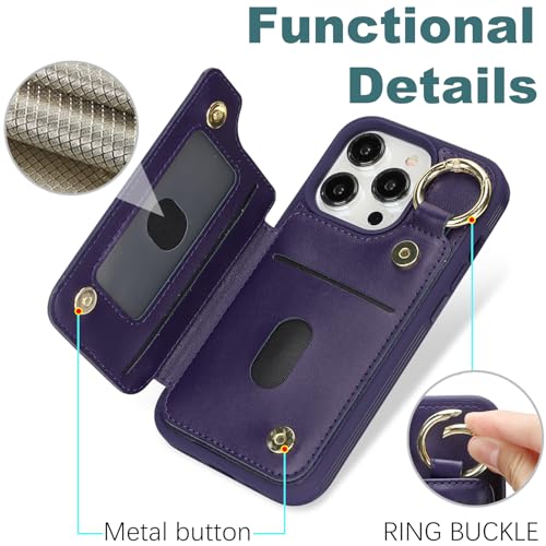Ｈａｖａｙａ Flip Wallet Case for iPhone 14 Pro - Purple - image 6