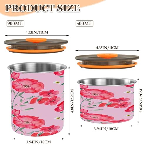 Contenedor al vacío para café Qilmy de acero inoxidable 17oz miniatura 3